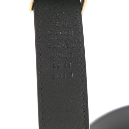Gucci Moon Calfskin Torchon Double G 25mm Belt 85 34 Black 5 of 5
