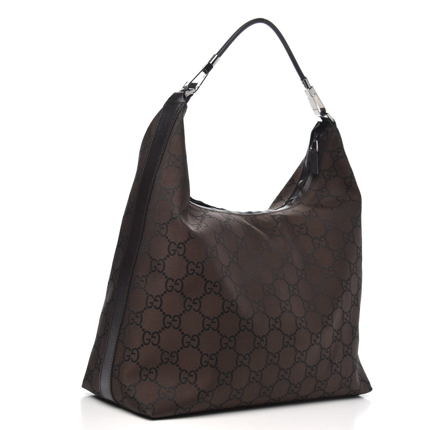 Nylon Monogram Hobo Dark Brown