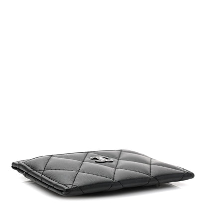 Chanel Pearly Lambskin Quilted Card Holder So Black 4 of 8