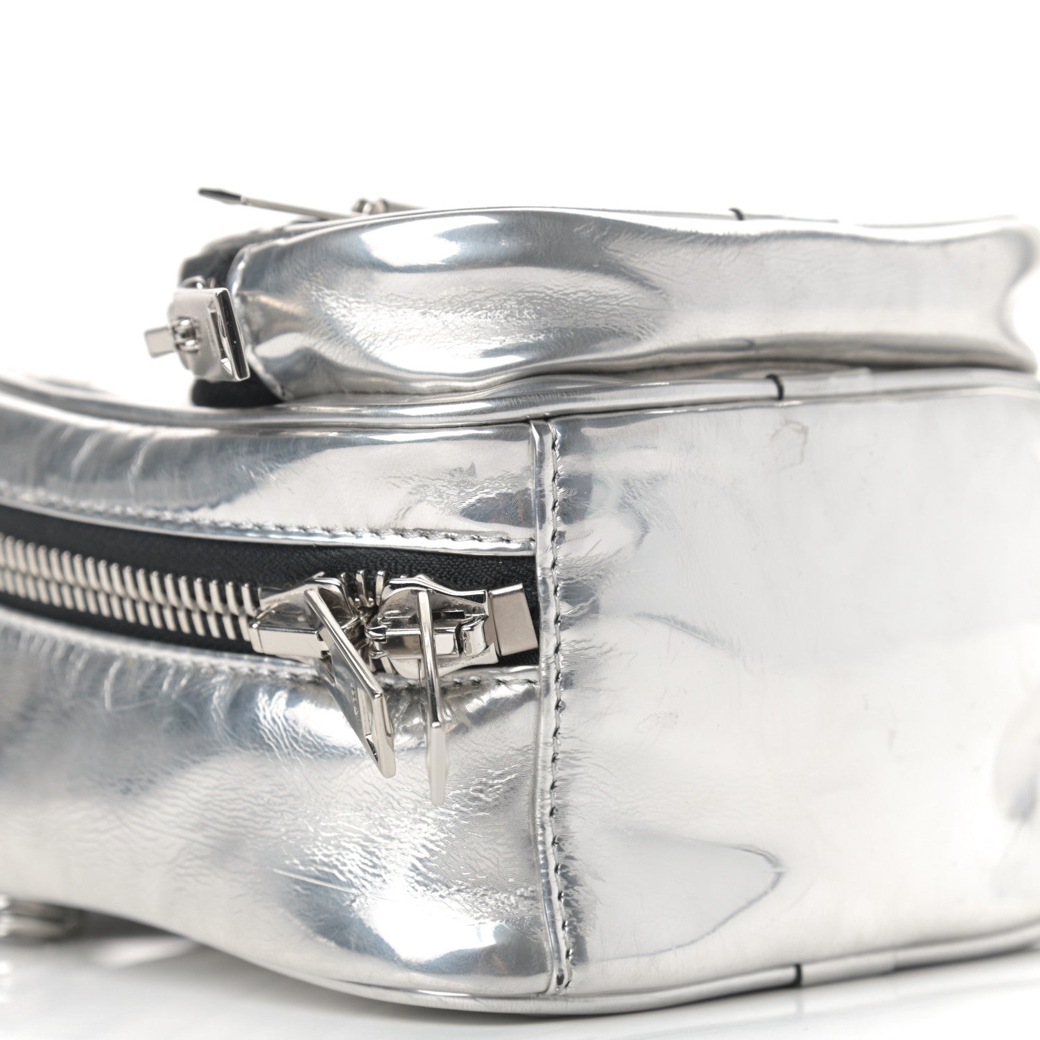 Alexander Wang Metallic Lambskin Mini Attica Backpack Silver 8 of 11