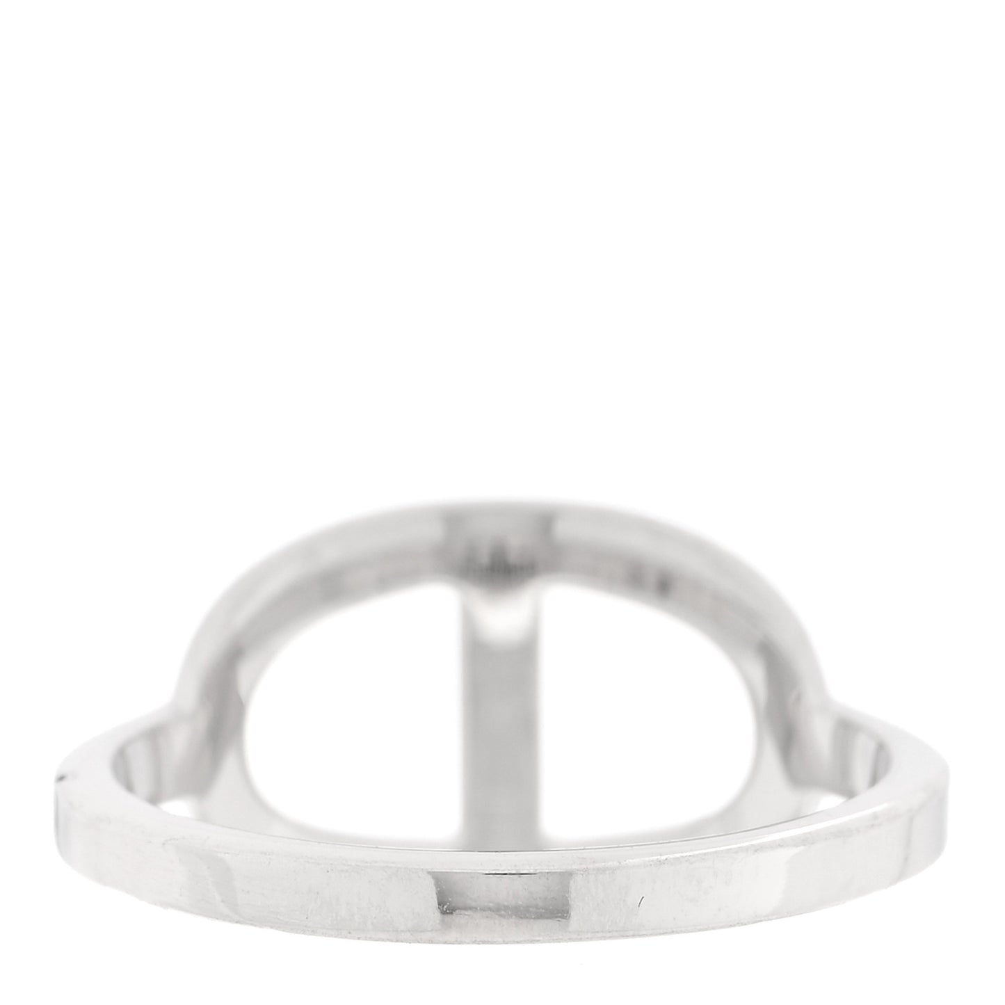 18K White Gold Diamond MM Chaine d'Ancre Contour Ring 54 6.75