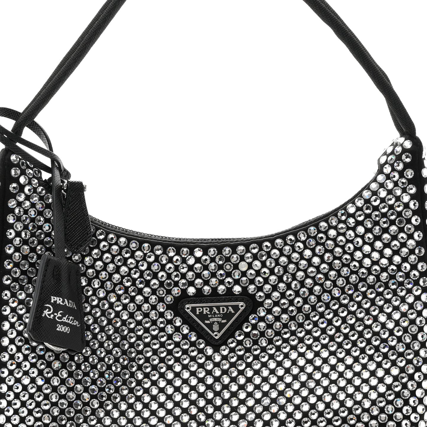 Satin Crystal Mini Re-Edition 2000 Bag Cristal