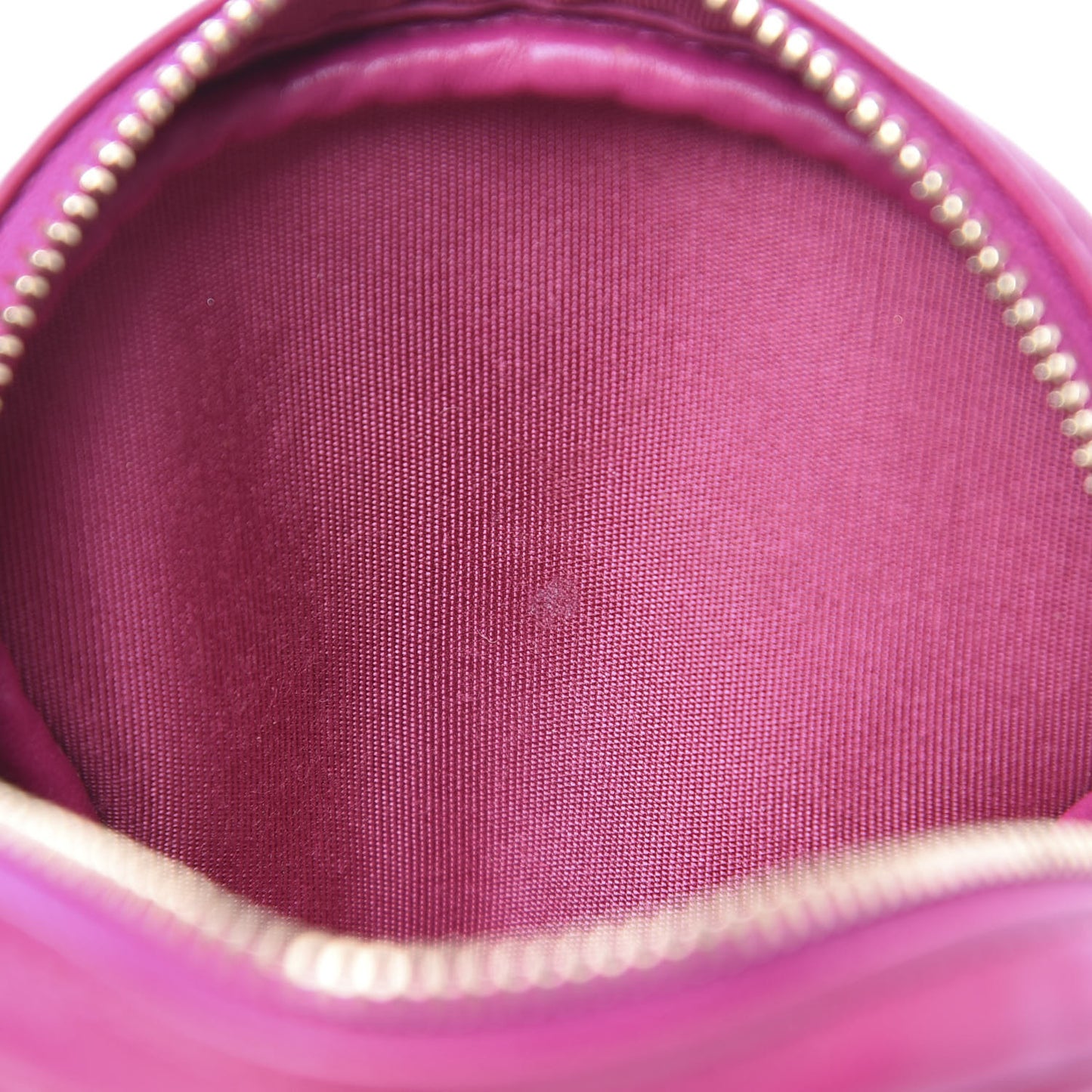 Lambskin Quilted Zip Around Classic Coin Purse Pink