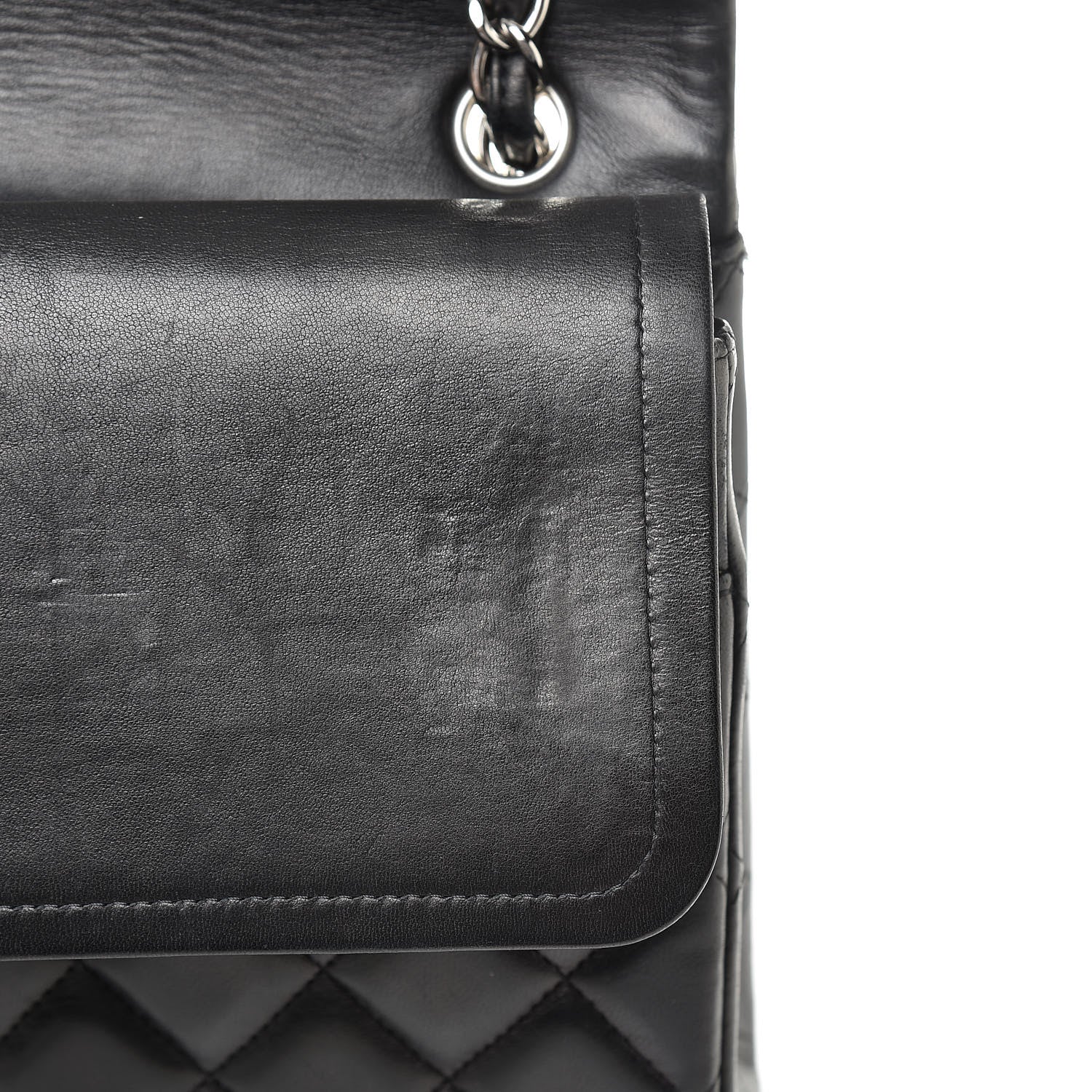 Chanel Lambskin Quilted Maxi Double Flap Black 12 of 15