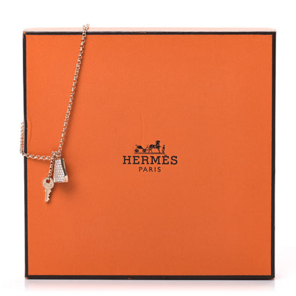 Hermes 18K Rose Gold Diamond PM Kelly Clochette Bracelet LG 3 of 5
