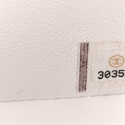 Chanel Caviar Quilted Medium Double Flap White 13 of 21