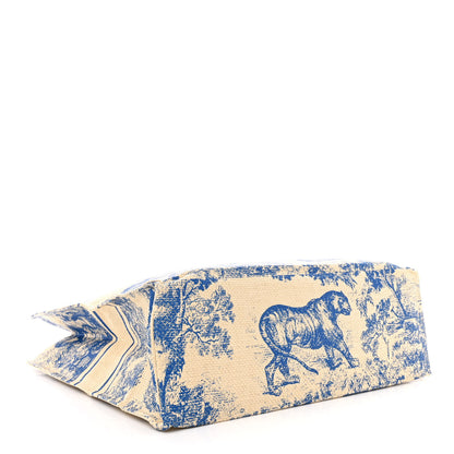 Christian Dior Straw Dioriviera Tote Blue 4 of 12