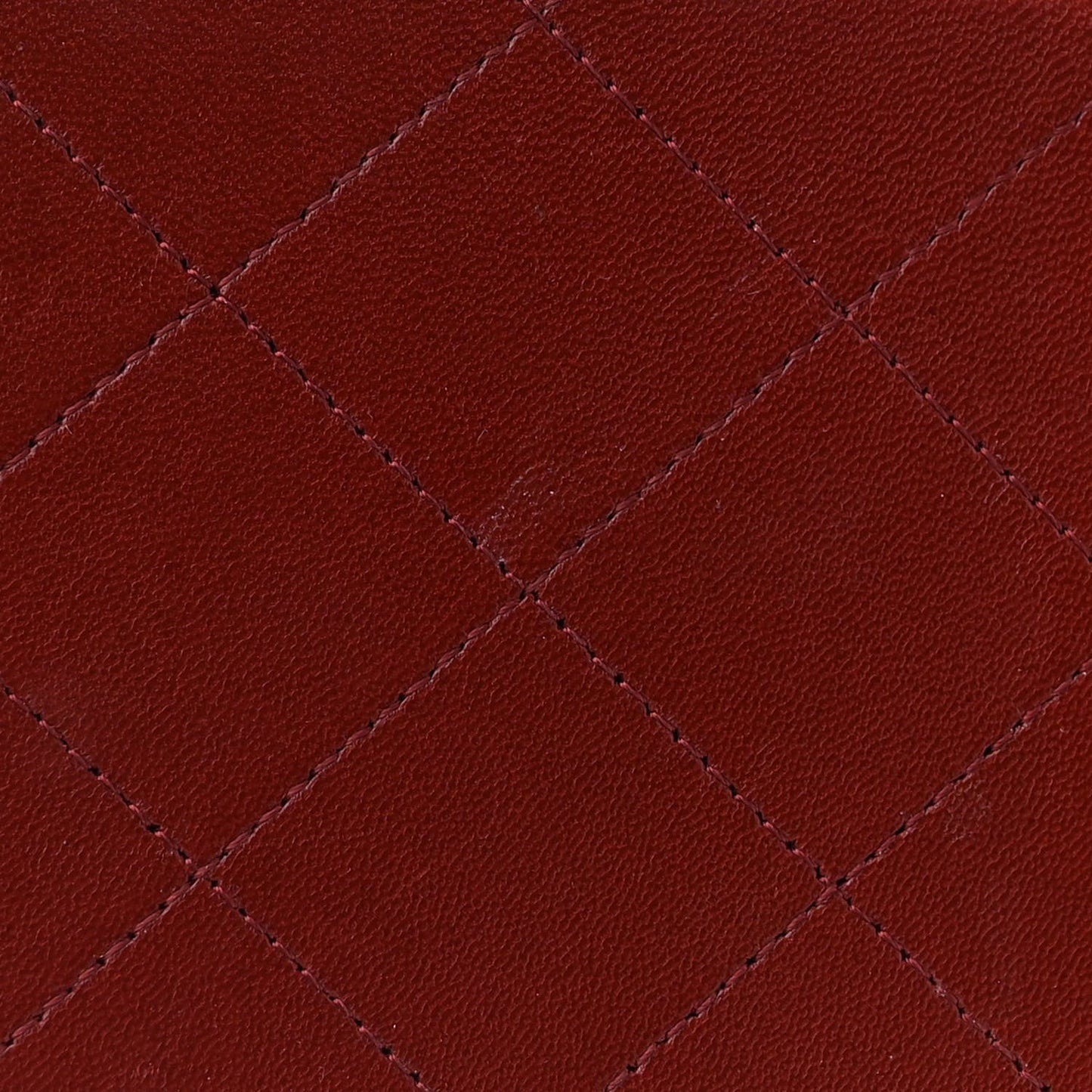 Lambskin Quilted Jumbo Double Flap Burgundy