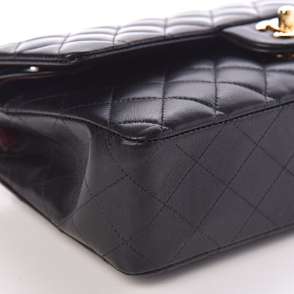Chanel Lambskin Quilted Medium Double Flap Black 5 of 10