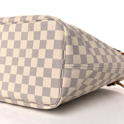 Louis Vuitton Damier Azur Neo Neverfull MM Rose Ballerine 8 of 9