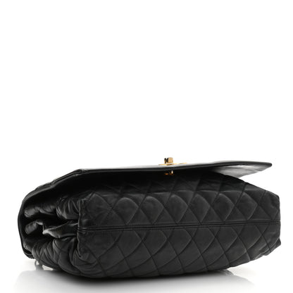 Chanel Calfskin Quilted Jumbo Soft Elegance Flap Black 4 of 10