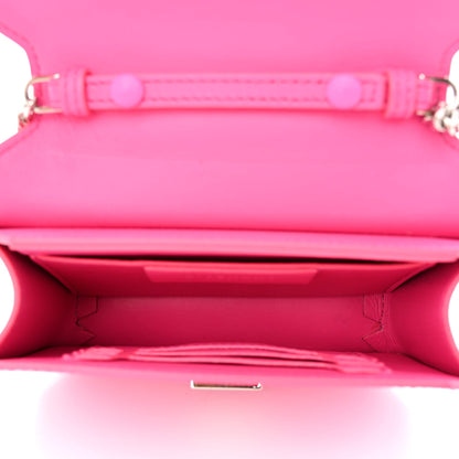 Givenchy Calfskin Bow Cut Chain Wallet Fuchsia 5 of 10