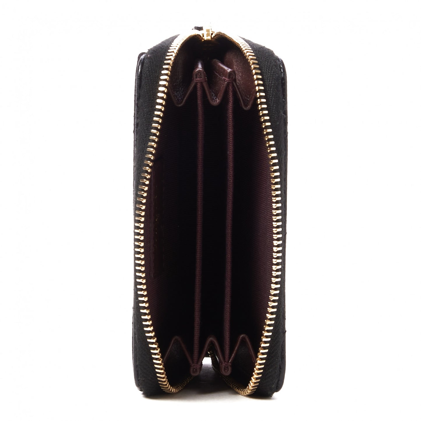 Caviar Quilted Zip Coin Purse Black