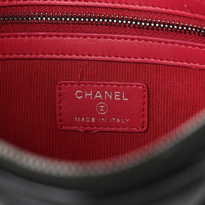 Chanel Aged Calfskin Quilted Medium Gabrielle Cosmetic Case Black 6 of 11