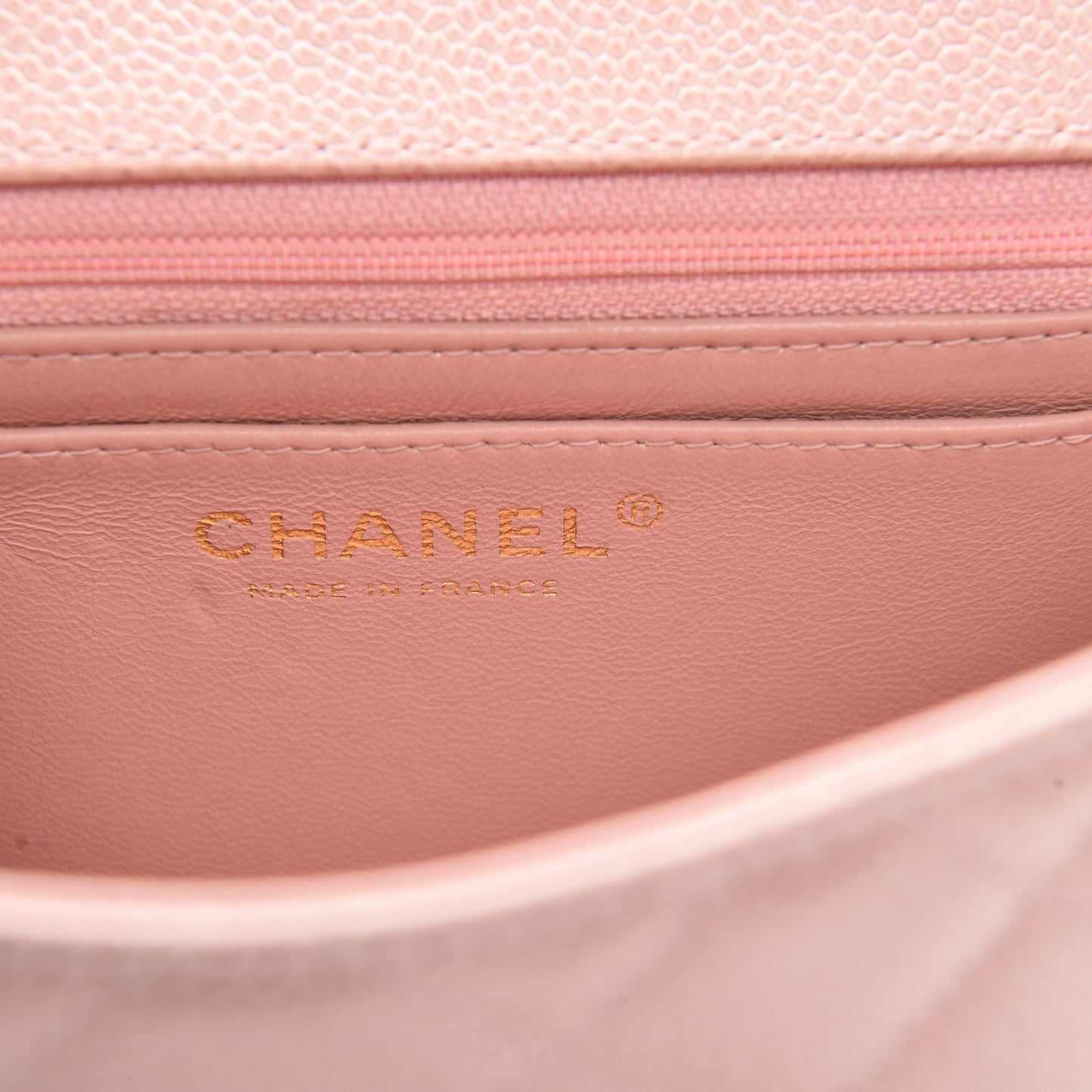 Caviar Quilted Mini Square Flap Pink