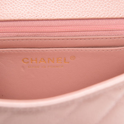 Chanel Caviar Quilted Mini Square Flap Pink 6 of 7