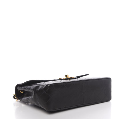 Chanel Lambskin Quilted Jumbo Single Flap Black 4 of 12
