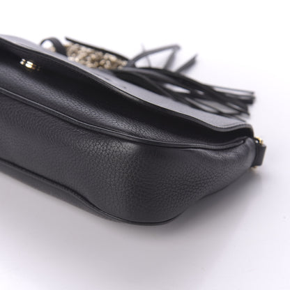 Gucci Pebbled Calfskin Medium Soho Flap Crossbody Black 7 of 12