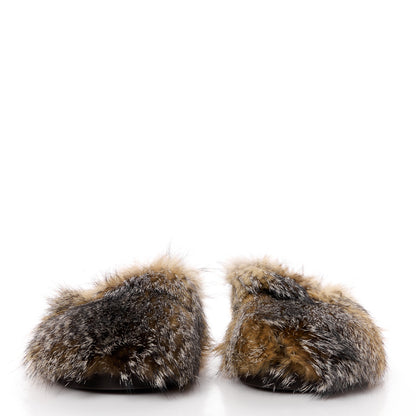 Louis Vuitton Fox Fur Mens LV Easy Mules 8 Brown 2 of 10