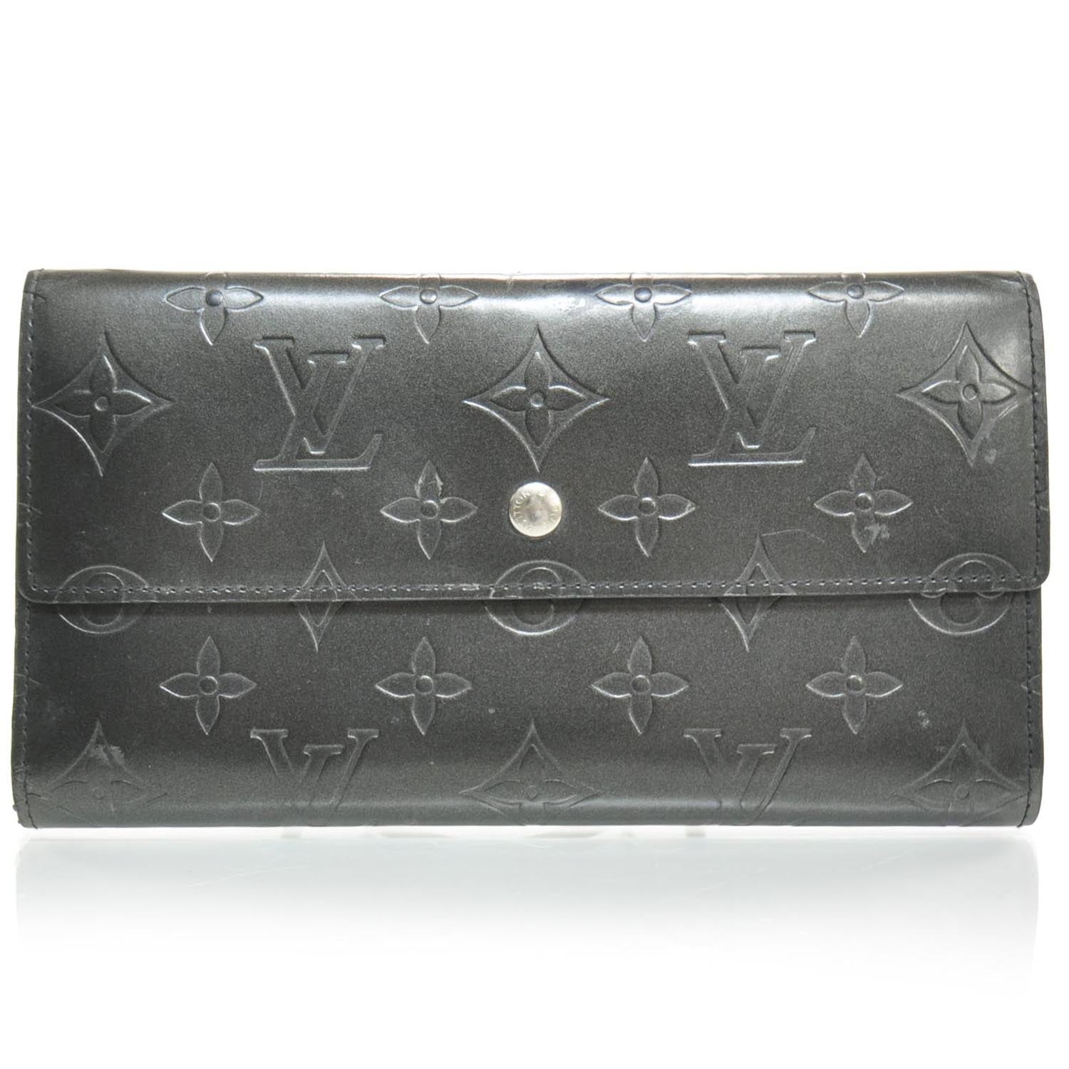 Louis Vuitton Mat Monogram Porte Tresor International Black 1 of 8