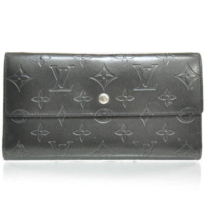 Louis Vuitton Mat Monogram Porte Tresor International Black 1 of 8