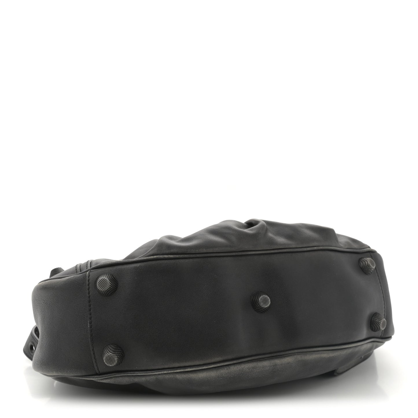 Used Calfskin Small Le Cagole Shoulder Bag Black