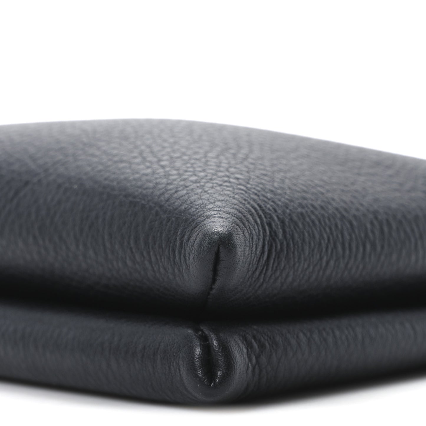 Matte Grained Calfskin Mini Nu Twin Bag Black