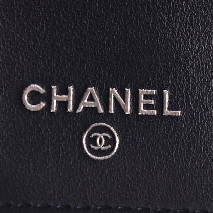 Chanel Caviar Quilted Classic 4 Key Holder Wallet Blue 8 of 9