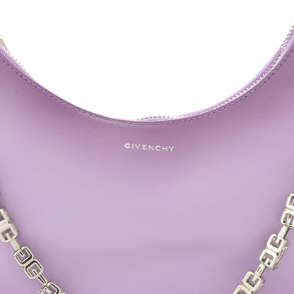 Givenchy Smooth Calfskin Small Moon Cut Out Shoulder Bag Mauve 8 of 13