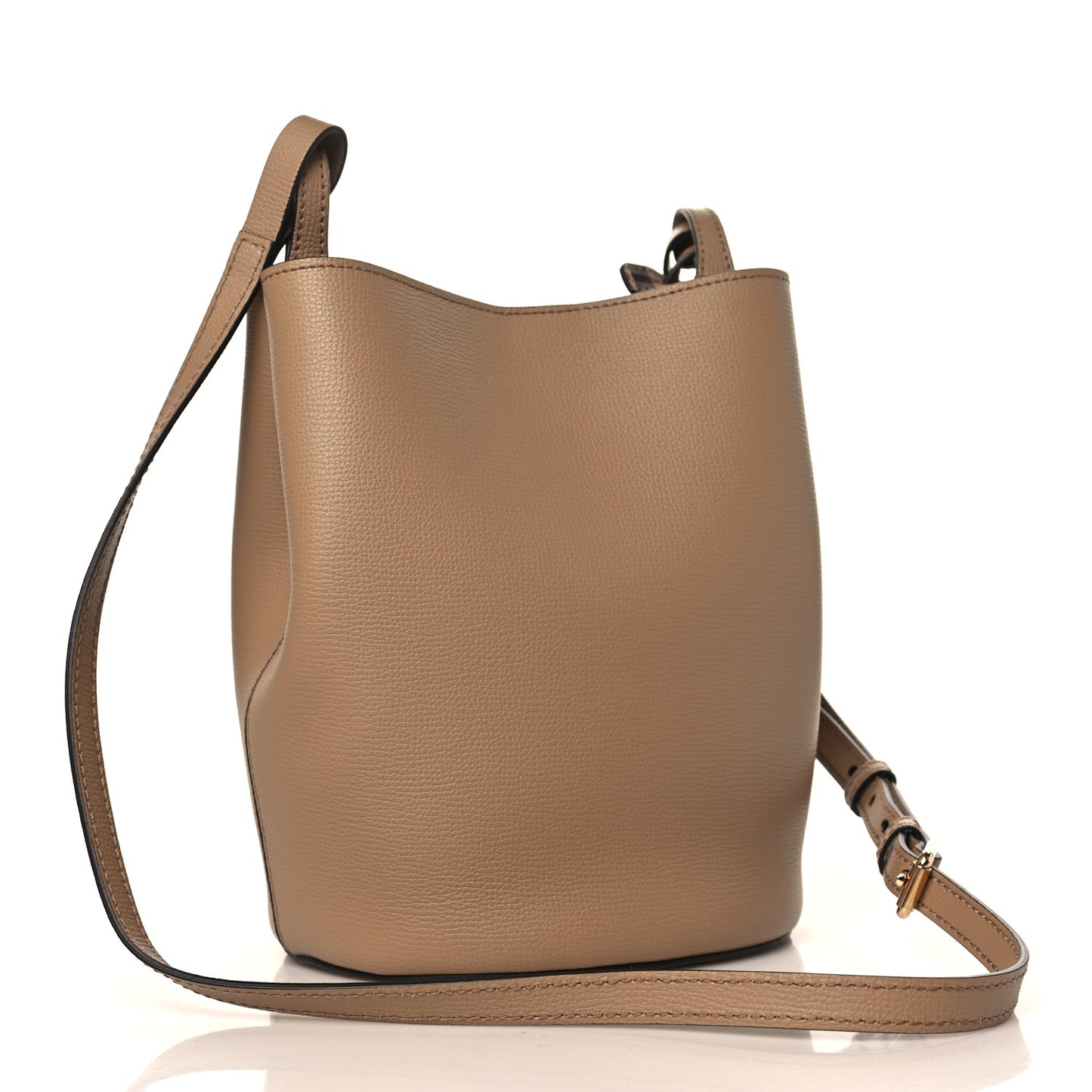 Calfskin Small Lorne Bucket Crossbody Natural