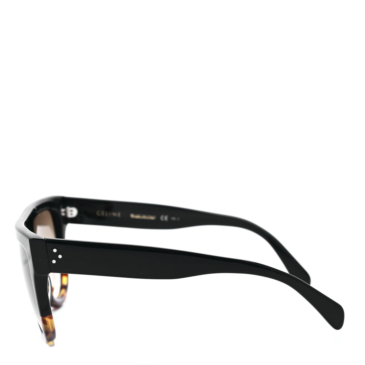 Celine Shadow Sunglasses CL 41026/S Black Havana 3 of 6