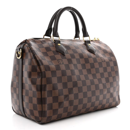 Louis Vuitton Damier Ebene Speedy Bandouliere 30 3 of 16