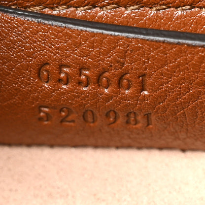 Gucci Wonka Grain Calfskin Mini Diana Tote Bag Cuir Orange Fluo 7 of 10