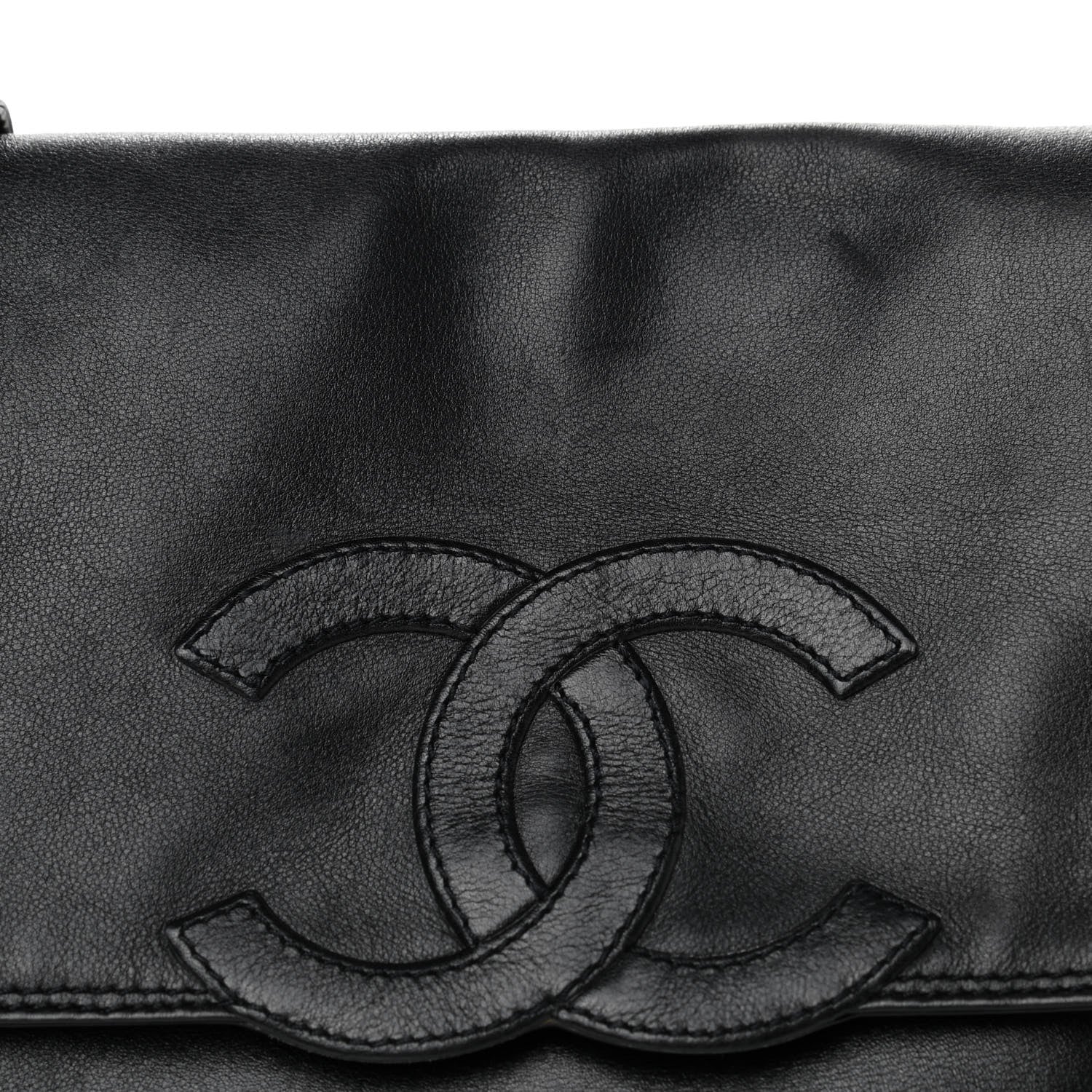 Chanel Lambskin CC Shoulder Flap Bag Black 8 of 12