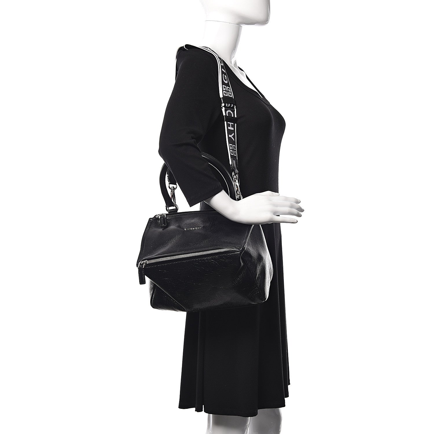 Givenchy Crackled Patent 4G Small Pandora Black 2 of 11