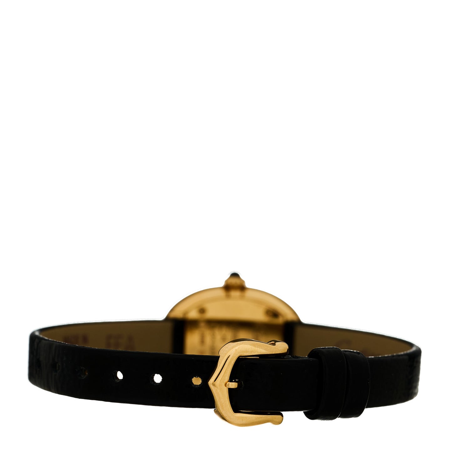 18K Yellow Gold Calfskin 18mm Baignoire Quartz Watch