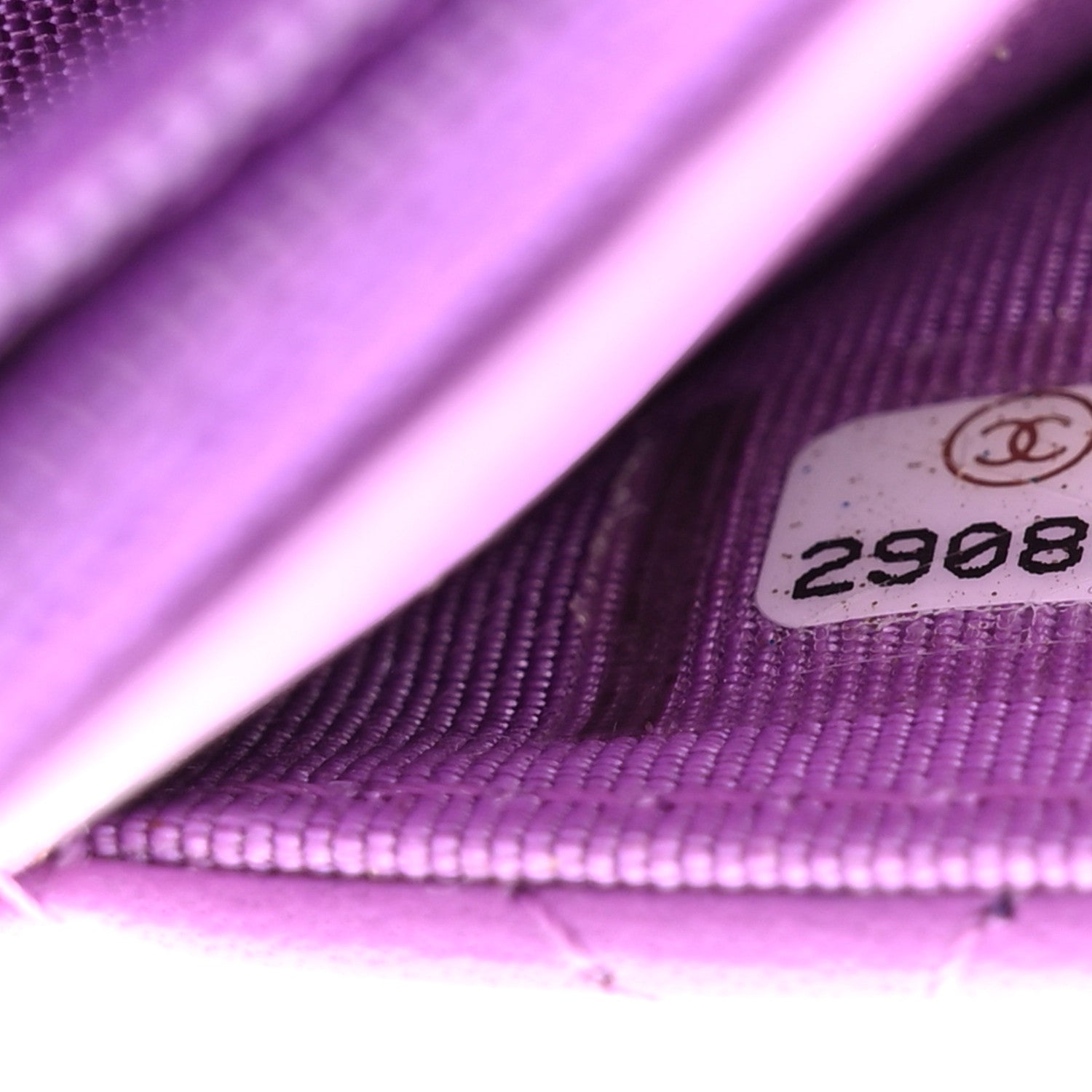 Chanel Lambskin Quilted Wallet On Chain WOC Purple 8 of 12