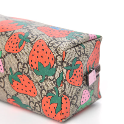Gucci GG Supreme Monogram Strawberry Cosmetic Case 9 of 9