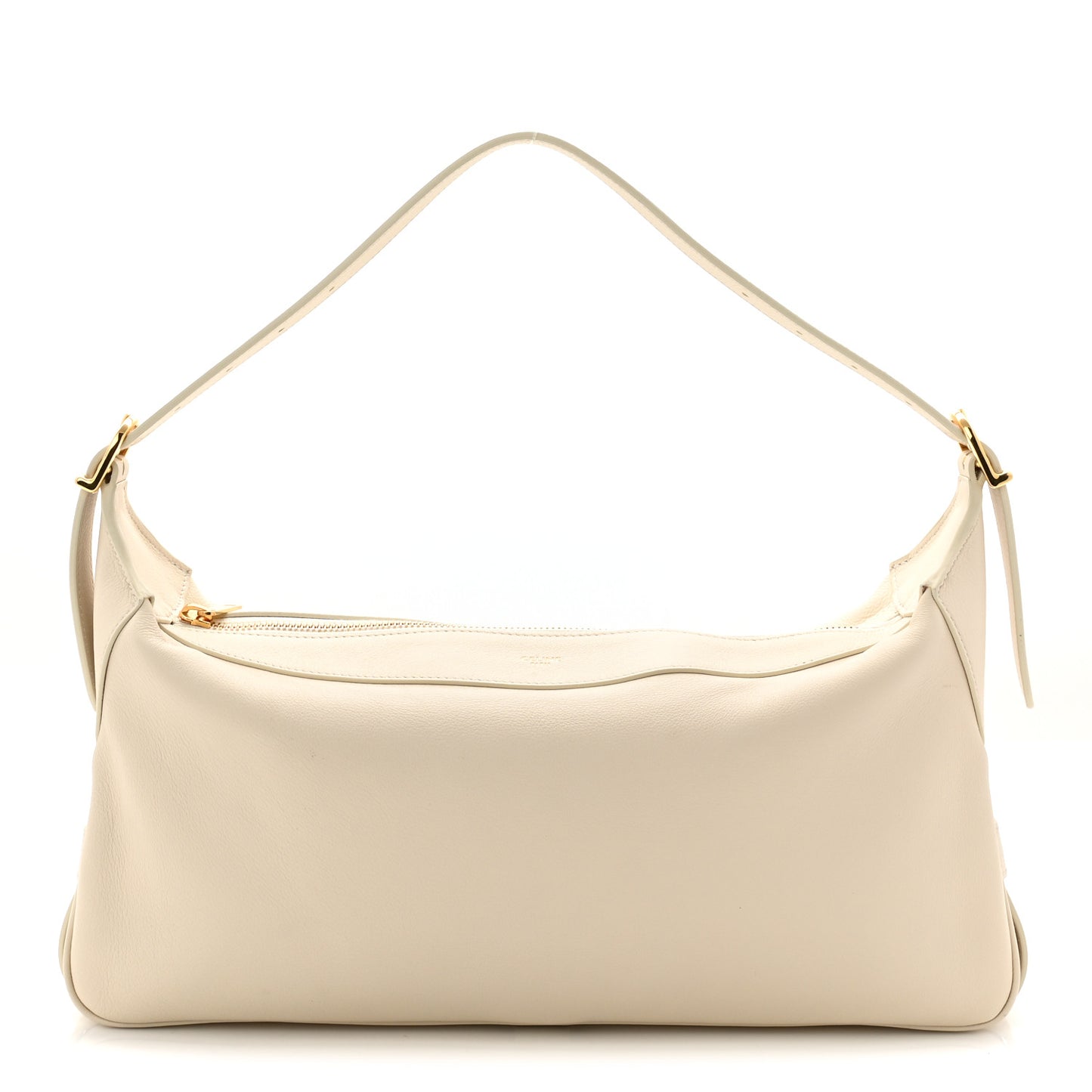 Supple Calfskin Medium Romy Shoulder Bag Rice
