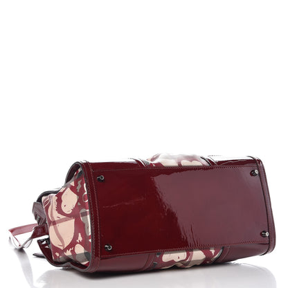 Burberry Nova Check Heart Print Pilgrim Satchel Berry 4 of 11