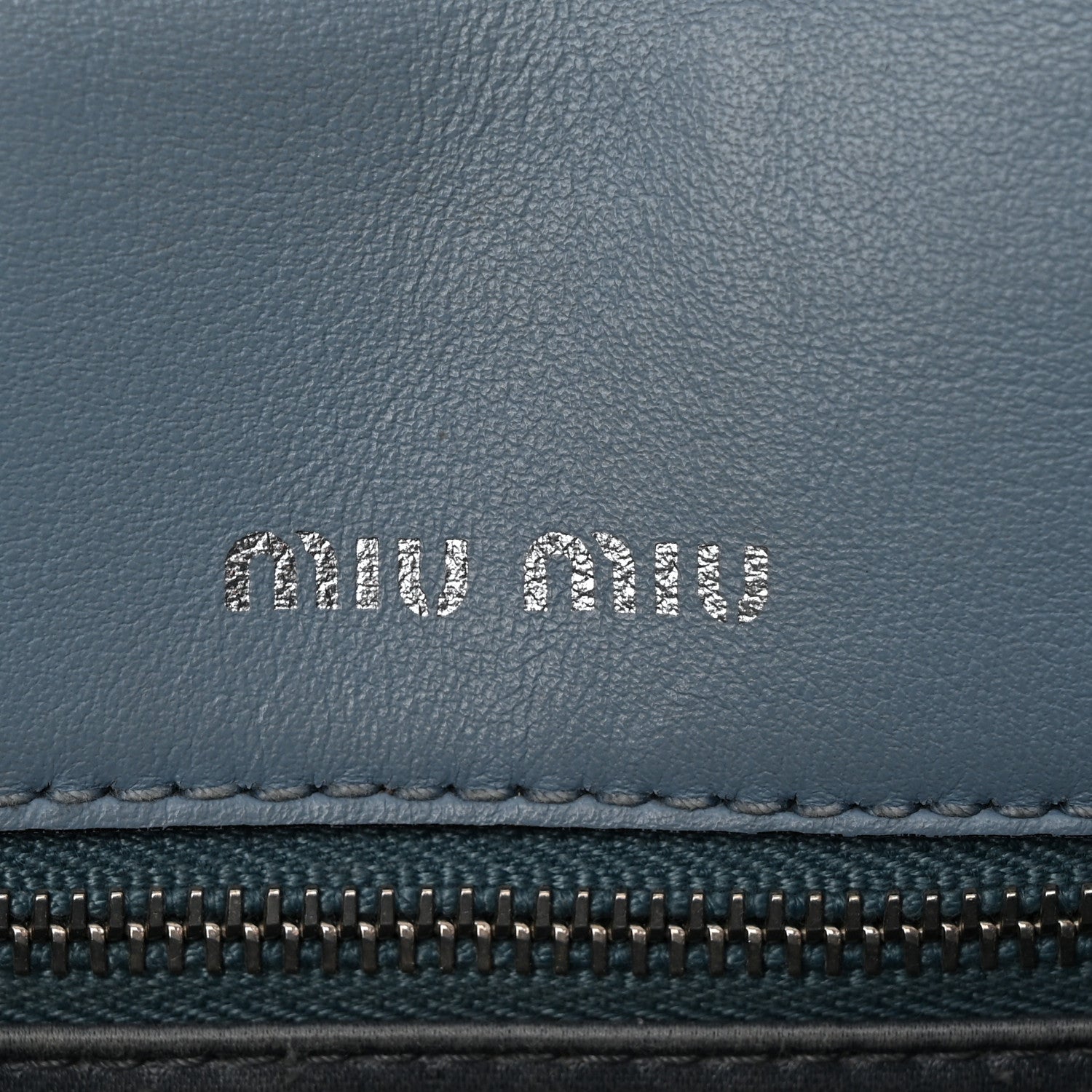 Miu Miu Goatskin Madras Top Handle Bag Astrale 6 of 14