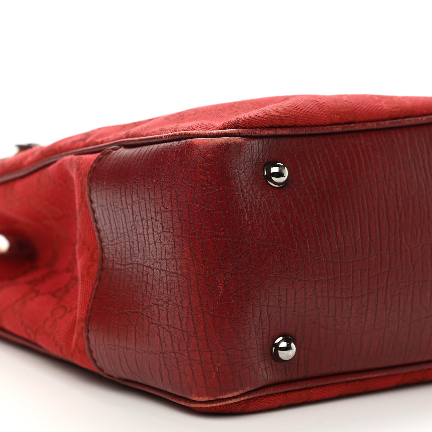 Monogram Small Bamboo Tote Red