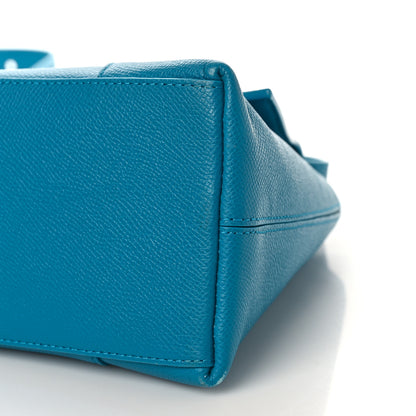 Balenciaga Grained Calfskin Small Downtown Shoulder Bag Turquoise 8 of 9