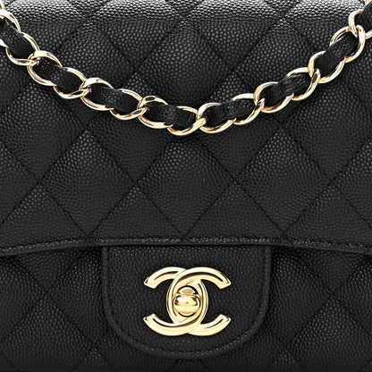 Chanel Caviar Quilted Mini Square Flap Black 8 of 10