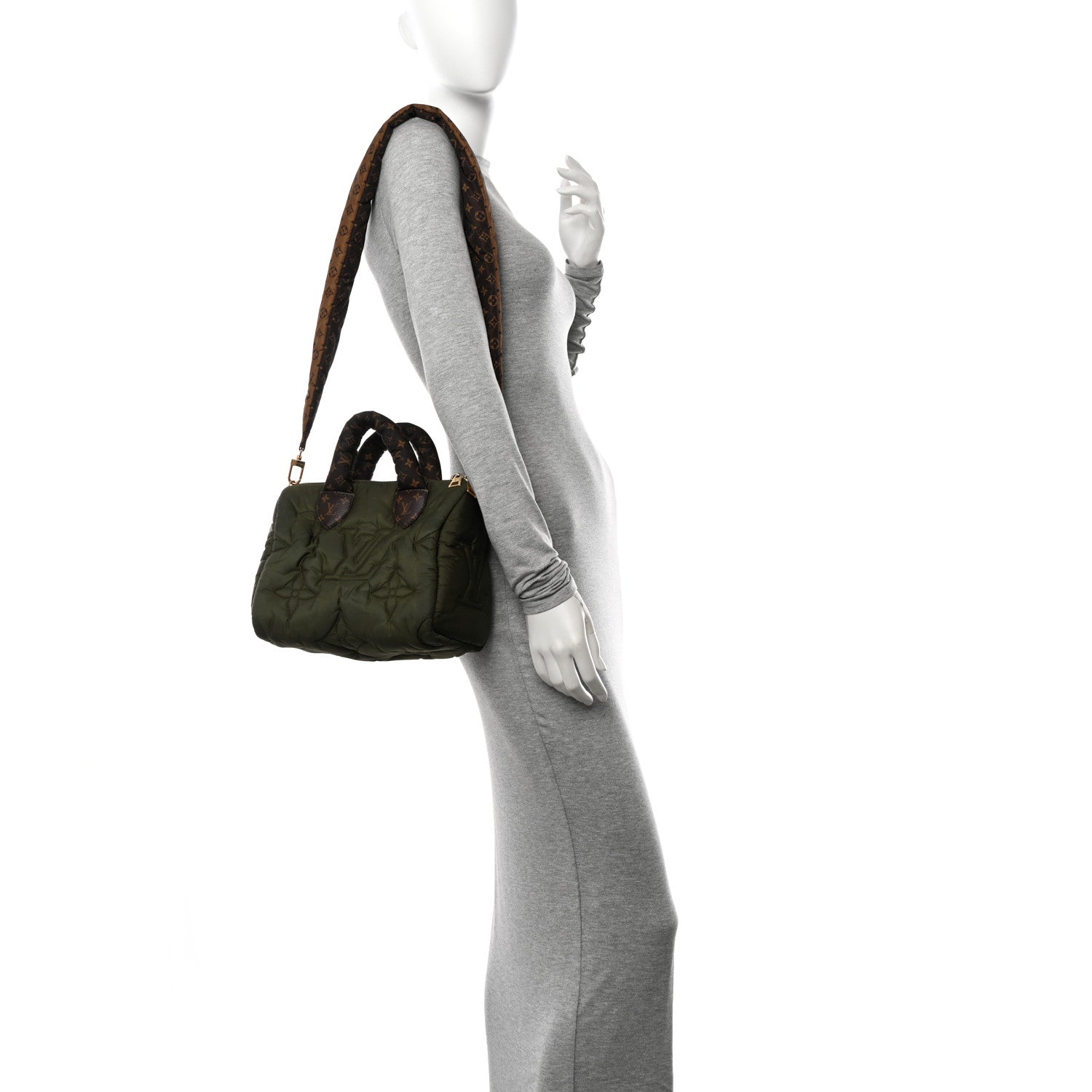 Louis Vuitton Econyl Mini Monogram Pillow Speedy Bandouliere 25 Khaki 2 of 9