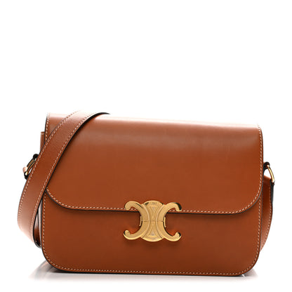 Celine Natural Calfskin Medium Triomphe Tan 1 of 13