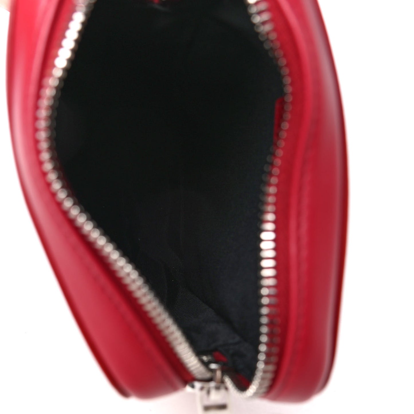 Calfskin Oblique Galaxy Perforated World Tour Messenger Pouch Red White