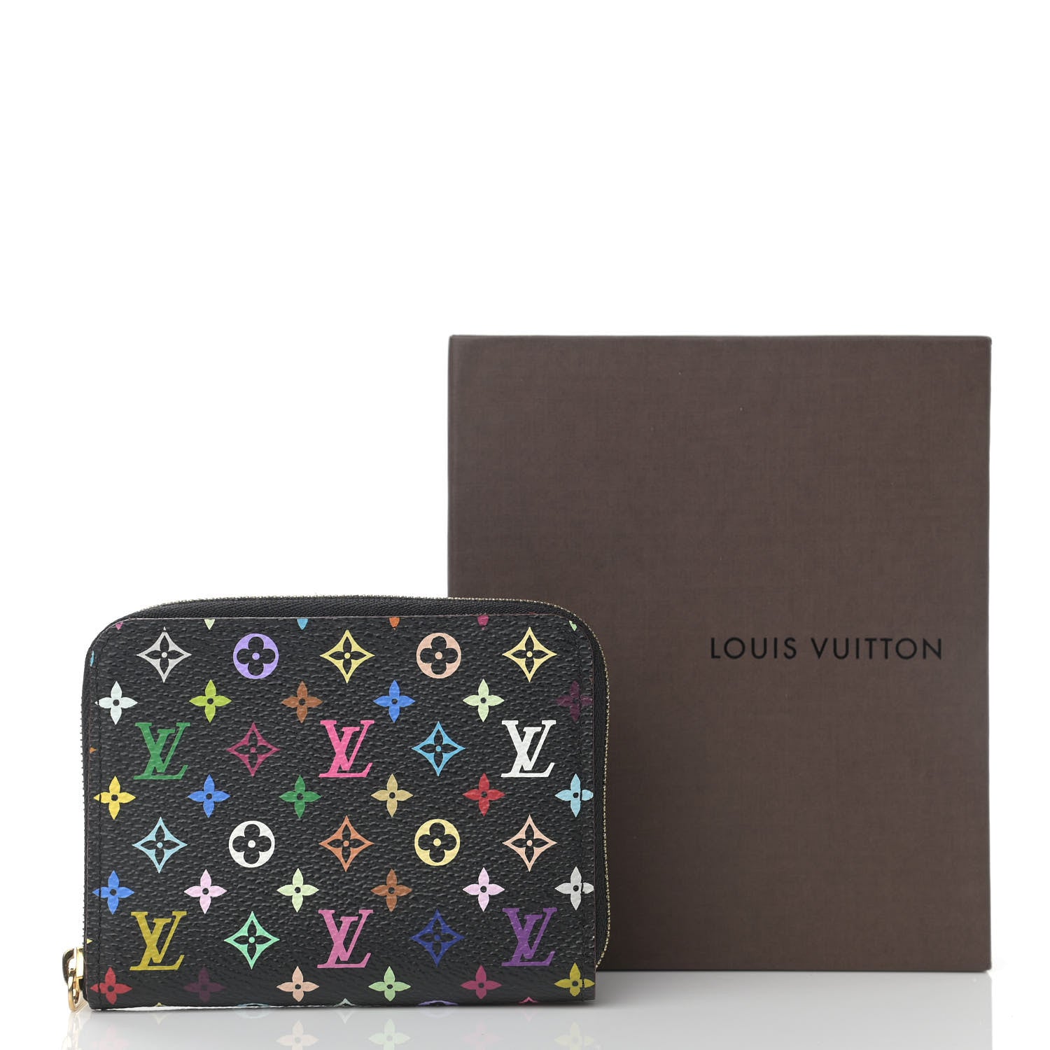 Louis Vuitton Monogram Multicolor Zippy Coin Purse Black Grenade 8 of 8