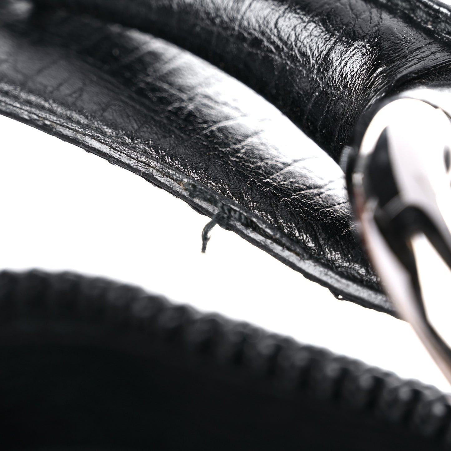 Monogram Large Horsebit Chain Hobo Black