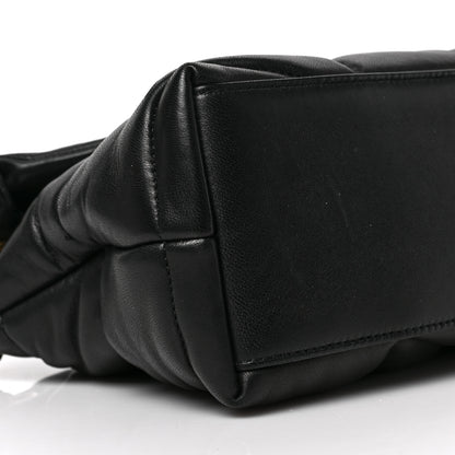 Saint Laurent Lambskin Quilted Small Loulou Puffer Monogram Chain Satchel Black 8 of 10